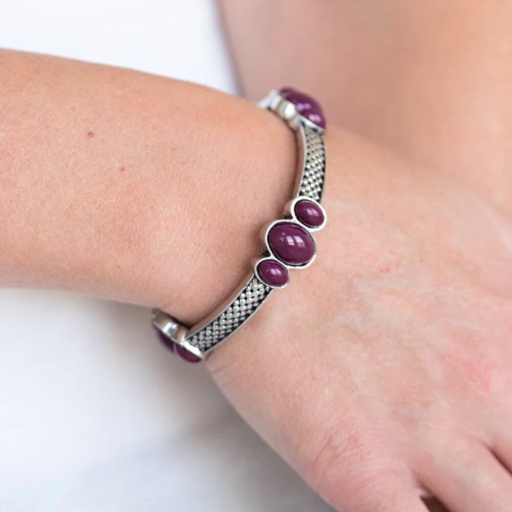 Paparazzi Jewelry - Instant Zen - Purple Bracelet - Vintage